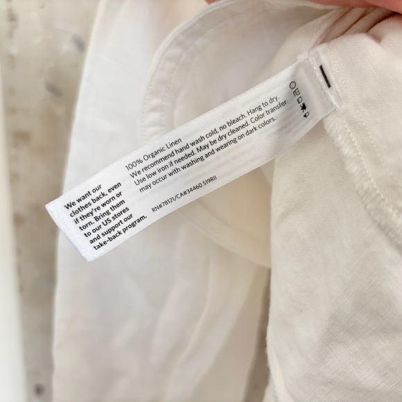 Eileen Fisher White Organic Linen Blazer - Picture 4 of 4